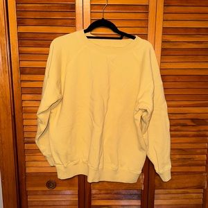 Entire world yellow sweatshirt